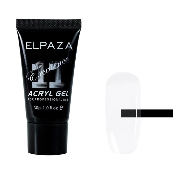 Акригель Elpaza Professional №11 Acryl Gel прозрачный (новая коллекция), 30 мл ep/Ak-11(нк) - фото 442238