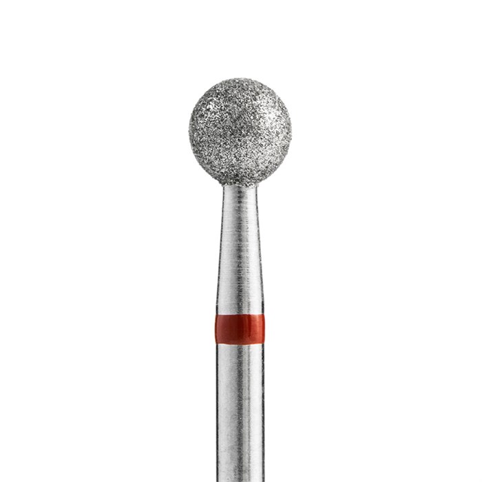 Алмазная фреза Кристалл, мягкая (красная) насечка, Ø0,5 см, шар  К56.001.045.50м(29) - фото 442755