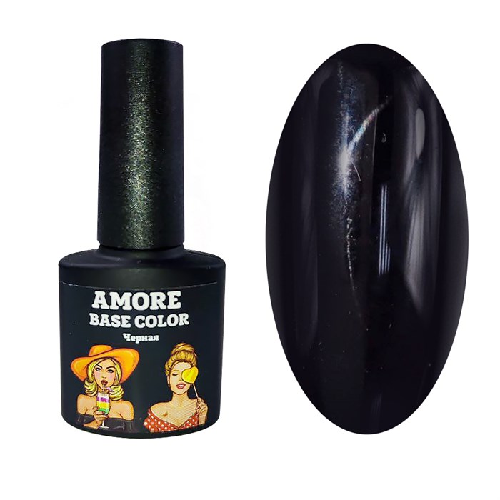 База для ногтей Amore Color (черная) №3, 8 мл DFG3 - фото 443207