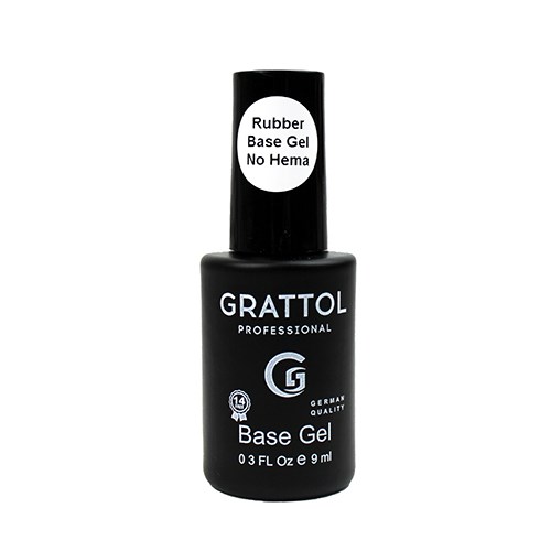 База для ногтей Grattol Rubber No Hema, 9 мл GTRNH - фото 444184