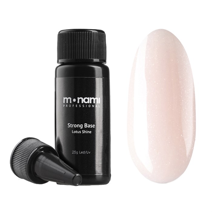 База для ногтей Monami Strong Base Lotus Shine, 25 мл mi/0387 - фото 444721