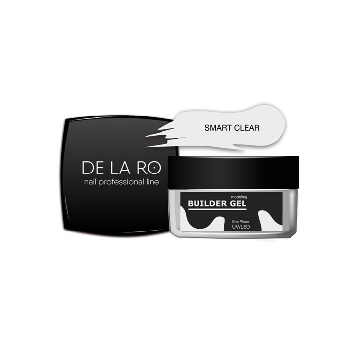 Гель для ногтей Delaro моделирующий однофазный Smart Clear, 50 г Del/SGSC50 - фото 447864