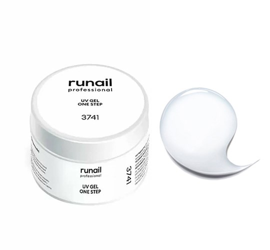 Гель для ногтей ruNail однофазный, прозрачный, 30 г (3741) 3741 - фото 448676