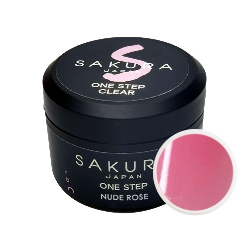 Гель для ногтей Sakura однофазный камуфлирующий Camouflage Nude Rose, 14 г suc2/14. - фото 448715