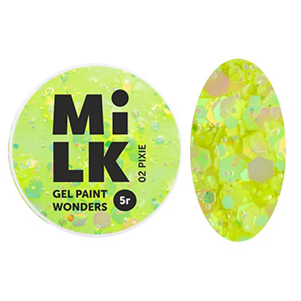 Гель-краска Milk Wonders 02 Pixie, 5 г GP-M02 - фото 449352