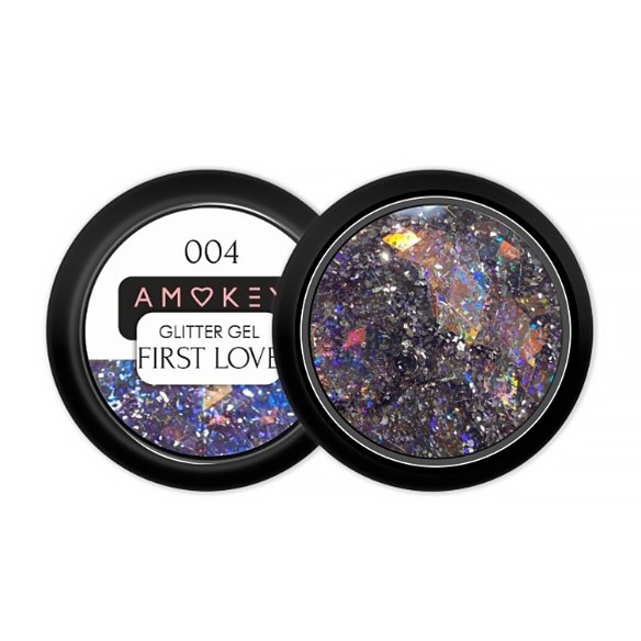 Глиттер-гель Amokey First Love 004, 8 мл Am/FL004 - фото 461733