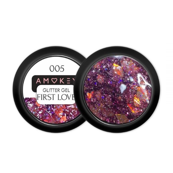 Глиттер-гель Amokey First Love 005, 8 мл Am/FL005 - фото 461738