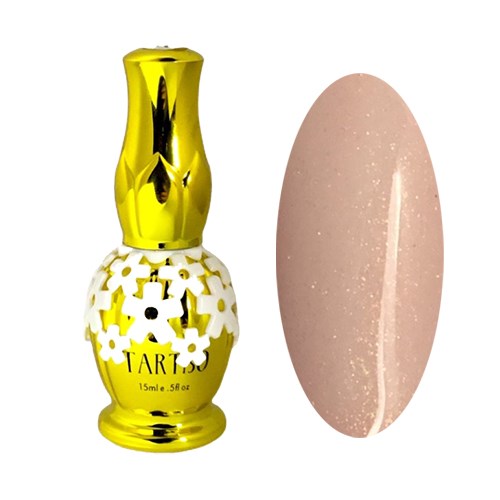 Каучуковая база для ногтей Tartiso Rubber Base Shimmer Peach, 15 мл TRBSPE-15 - фото 465971