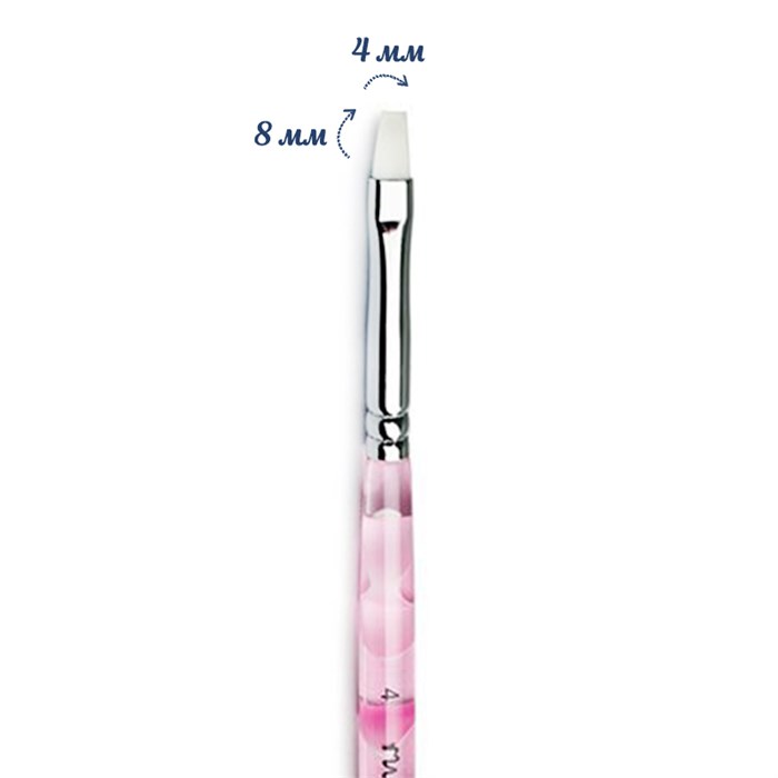 Кисть ruNail для геля Gel GMF 4 0194 - фото 467083
