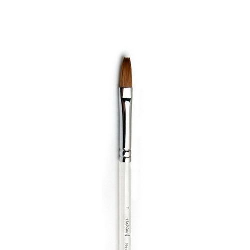 Кисть для акрила ruNail Sable Flat NBF №7 0179 - фото 467192