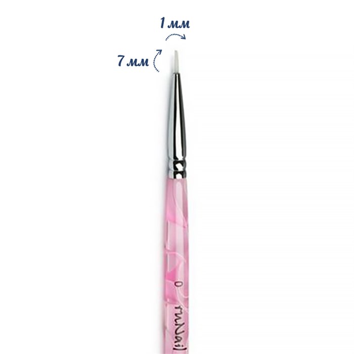 Кисть для геля ruNail Designer GMR №0 0197 - фото 467476