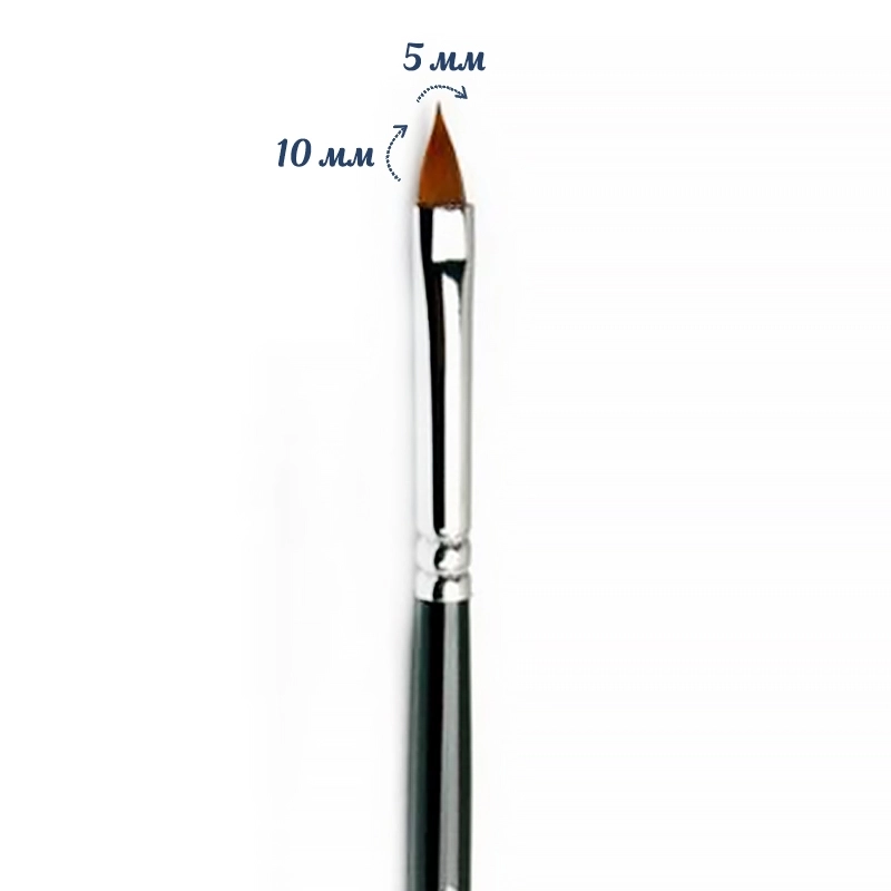 Кисть для геля ruNail Gel Synthetic GNO №4 0164