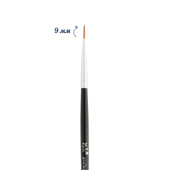 Кисть для дизайна IRISK Uni Styler №0 натуральный ворс (соболь), в тубе К378-01 - фото 467698