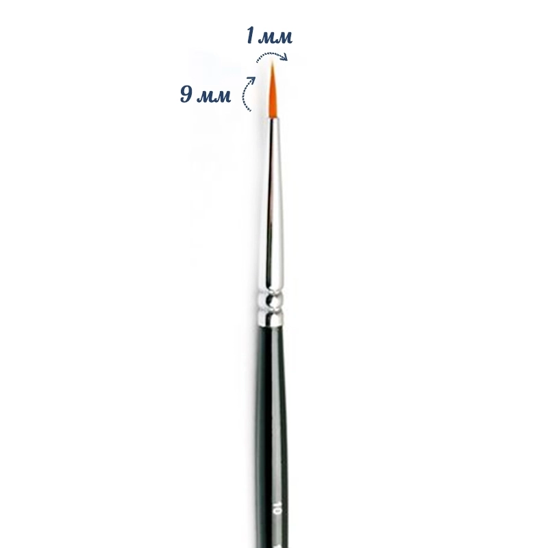 Кисть для дизайна ruNail Detail M Synthetic ANR 10 0176
