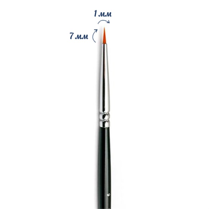 Кисть для дизайна ruNail Detail S Synthetic ANR №9 0175 - фото 467774