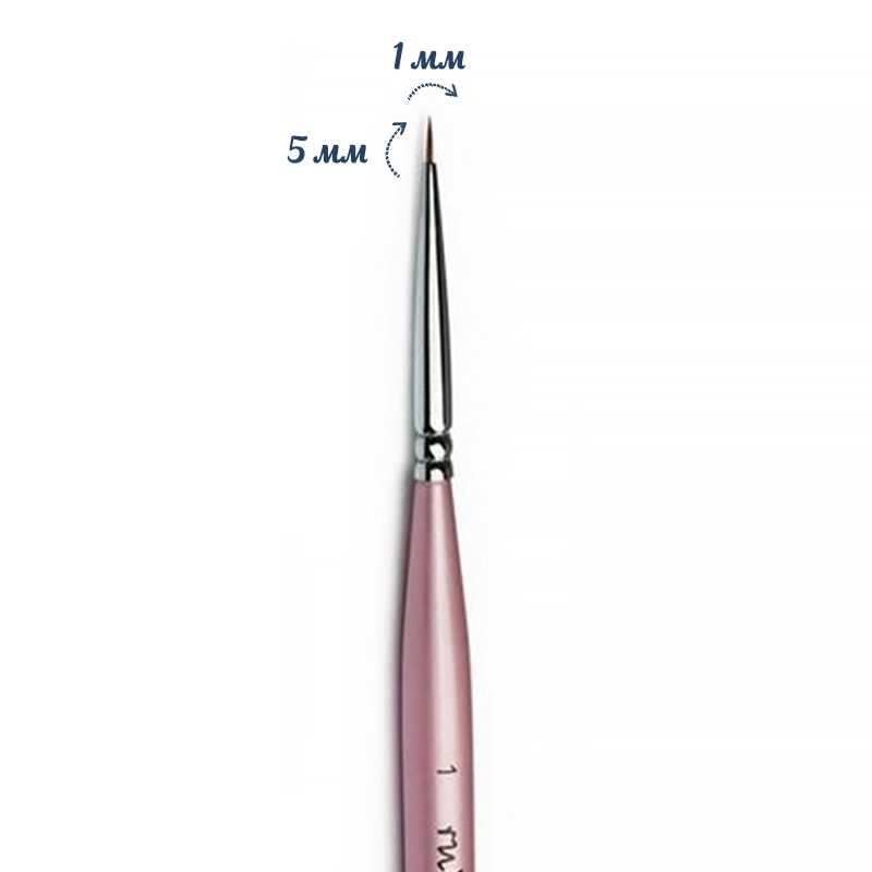 Кисть для дизайна ruNail Finest Kolinsky AKR 1 0199