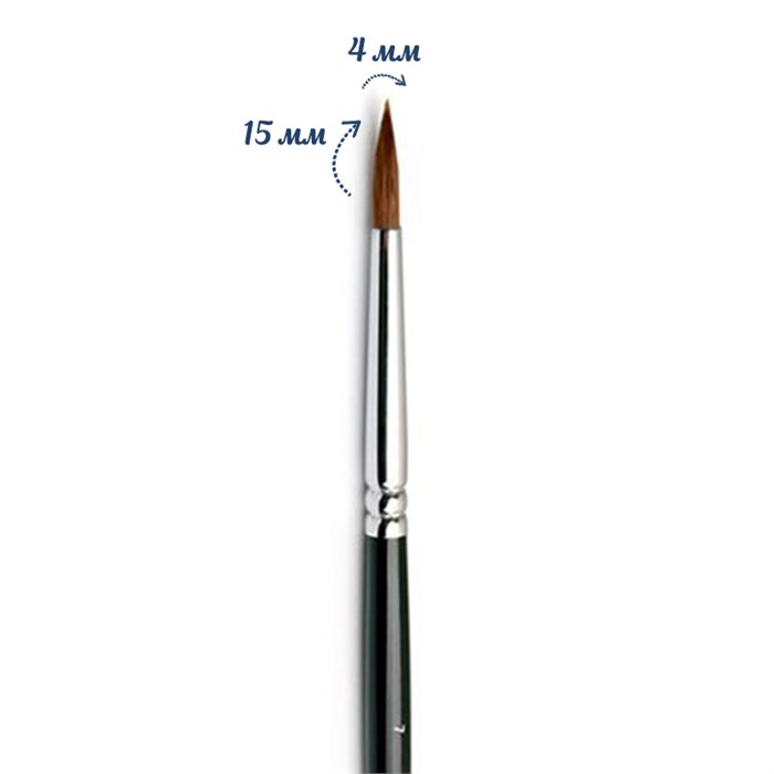 Кисть для дизайна ruNail Sculpture Sable ACR 7 0173 - фото 467822