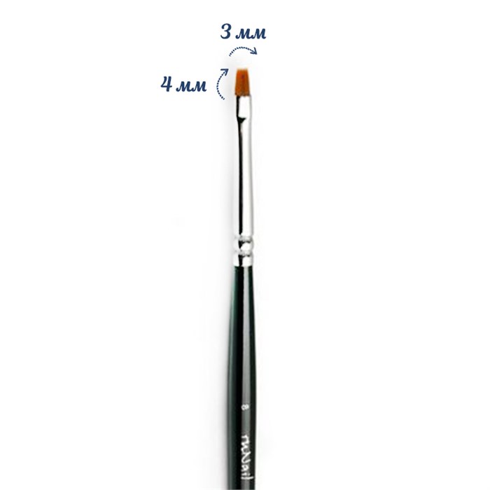 Кисть для дизайна ruNail Shading Synthetic ANF 8 0174 - фото 467827