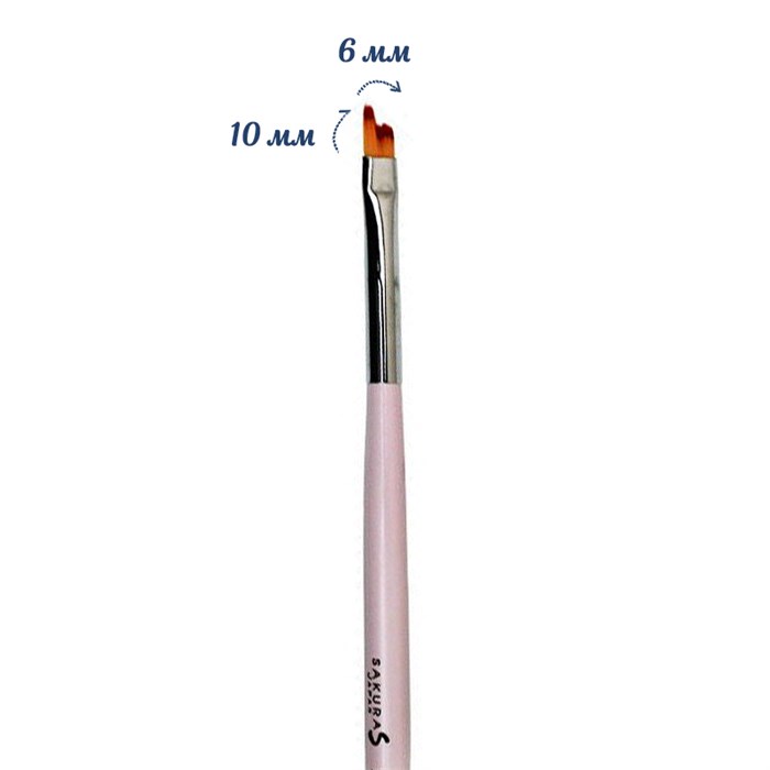 Кисть для дизайна Sakura "Ступенька" №11, длина ворса 6-10 мм sb16. - фото 467847
