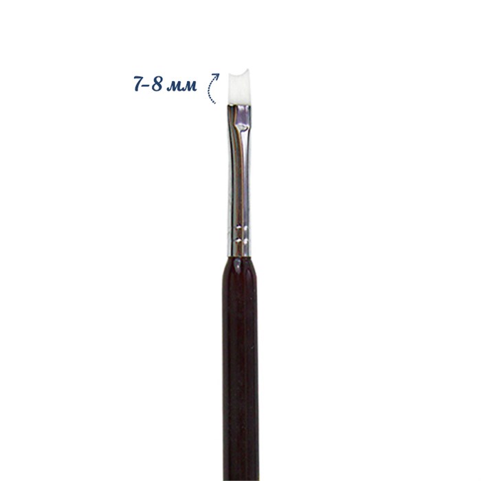 Кисть для дизайна Shenzhen скошенная с белым ворсом (moon style) YLX-172 - фото 467979