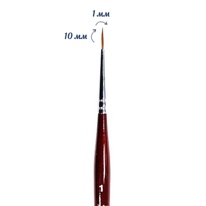 Кисть круглая Roubloff из волоса колонка №1 DK13R-1 - фото 468213