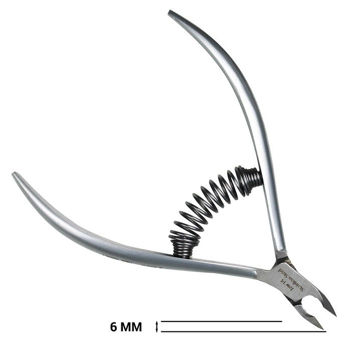 Кусачки для кутикулы Paie nail Full Jaw, 6 мм, пружина+ножницы в подарок P-13 - фото 469798