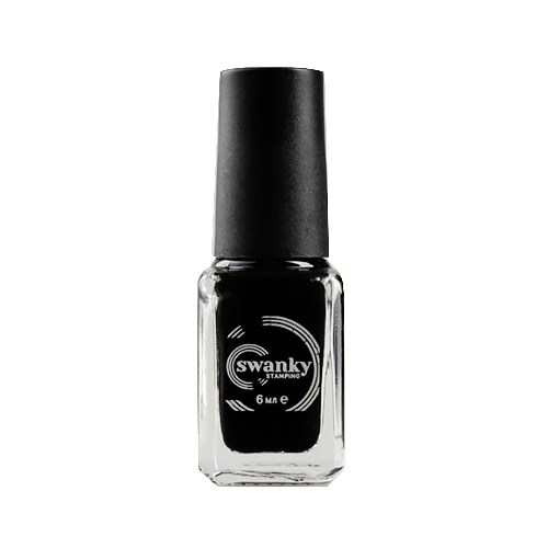 Лак для стемпинга Swanky Stamping S01 чёрный, 6 мл SSNPS01 - фото 470759
