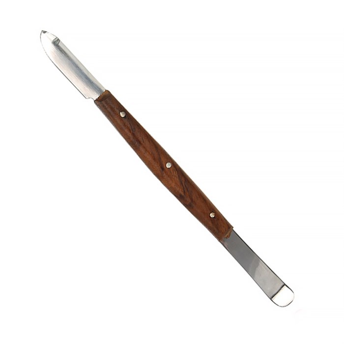 Металлический шпатель (J), двусторонний, 17,5 см KQ-DK-009(J) - фото 472455