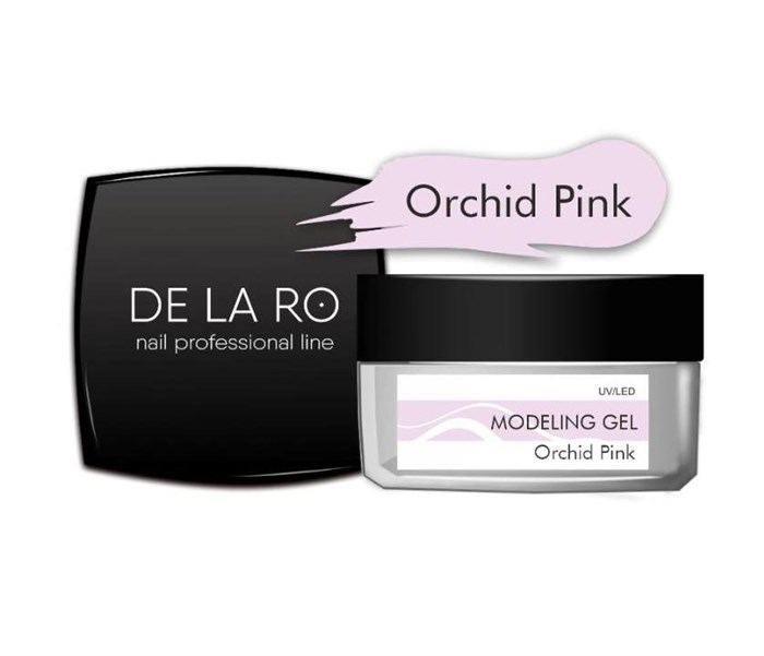 Моделирующий гель для ногтей однофазный Orchid Pink Delaro, 15 г Del/MgOr15 - фото 472730