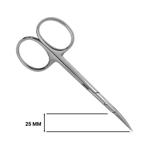 Ножницы для кутикулы Metaleks, 10,5 см кромка 25 мм RMS-09RP - фото 474977