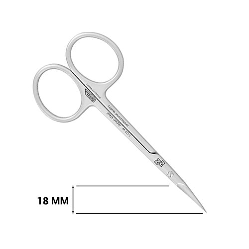 Ножницы для кутикулы Nippon Nippers, матовые, изогнутые ручки, 107 мм NNS-02W - фото 475051