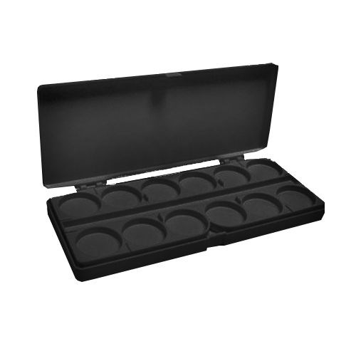 Палитра для красок двойная, черная (24) PK-24BL - фото 476371