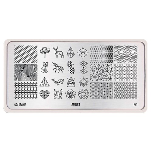 Пластина для стемпинга Go Stamp 01 Angles GS01PL - фото 478569