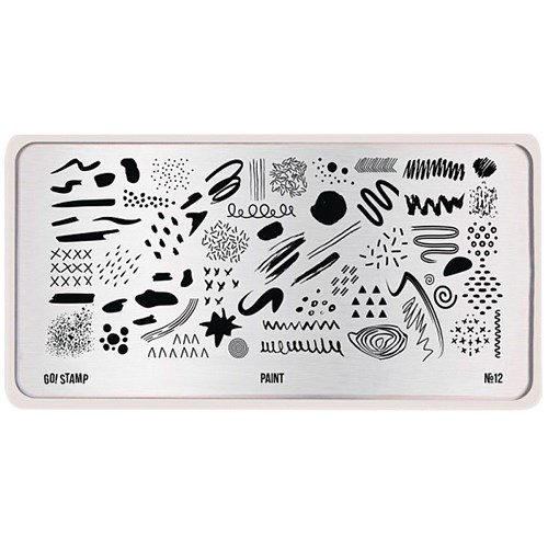 Пластина для стемпинга Go Stamp 12 Paint GS12PL - фото 478653