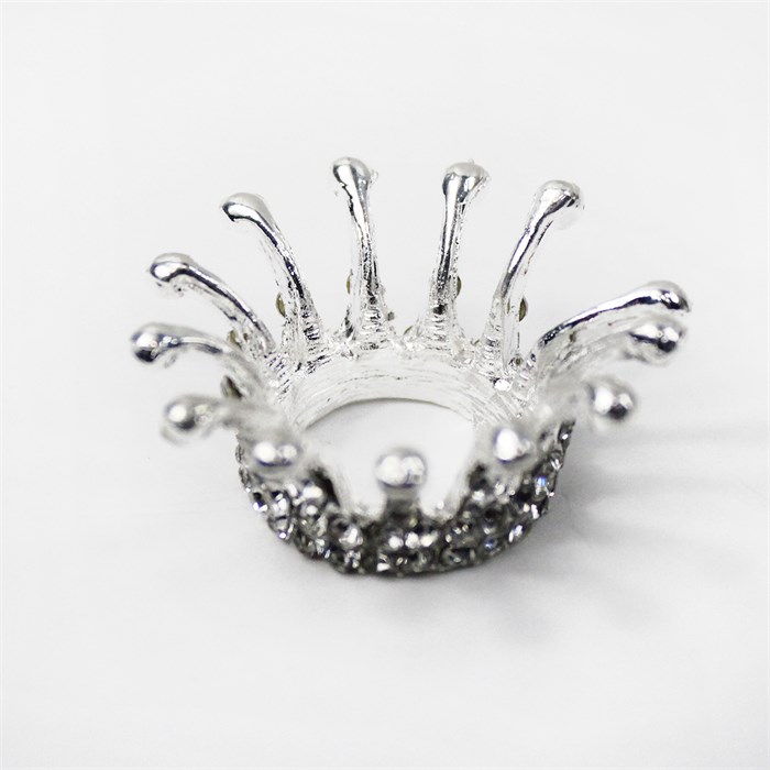 Подставка для кистей Silver Crystal, форма короны POT-77 - фото 479921