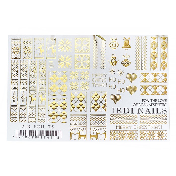 Слайдер дизайн IBDI Nails AIR FOIL 75 id/AIRF75 - фото 482785