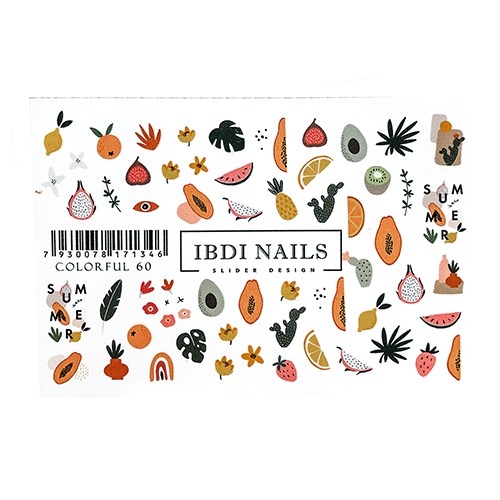 Слайдер дизайн IBDI Nails COLORFUL №60 id/COLORFUL60 - фото 483082