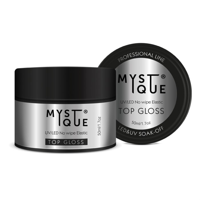 Топ для ногтей Mystique Gloss без липкого слоя, 50 мл MstT50 - фото 489139