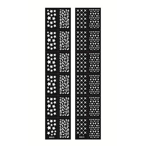Трафареты для ногтей Nail Art Hollow Sticker NAJV - фото 489584