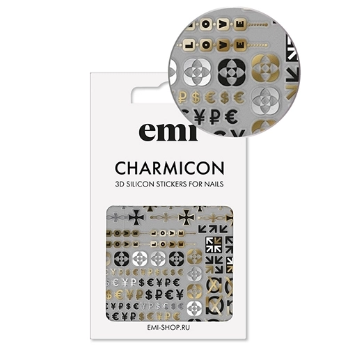 E.Mi 3D-стикеры №174 Значки и символы Charmicon CSS256