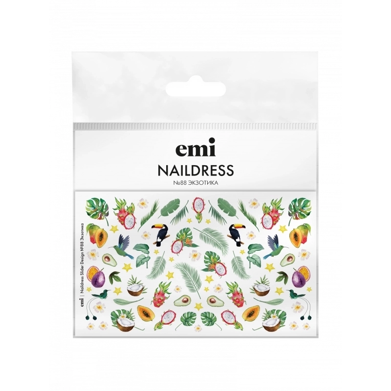 E.Mi Слайдер-дизайн №88 Экзотика Naildress NDS134