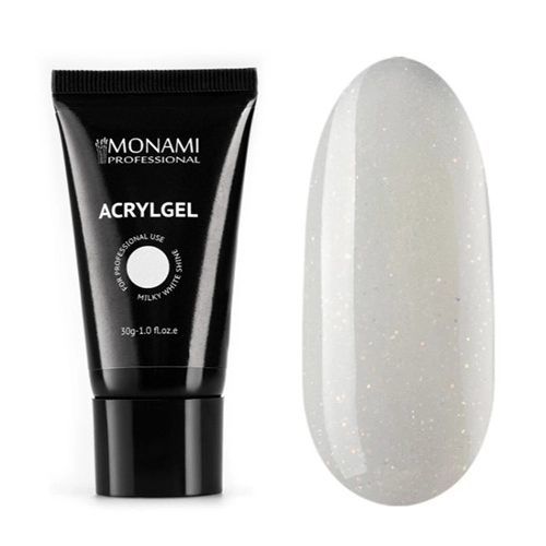 Акригель Monami Milk White SHINE, 30 г mi/agmwsh30