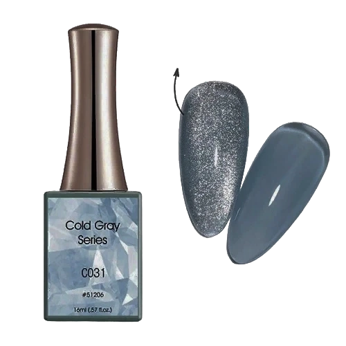Витражный гель-лак Canni Cold Gray №C031, 16 мл CanC031