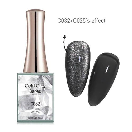 Витражный гель-лак Canni Cold Gray №C032, 16 мл CanC032