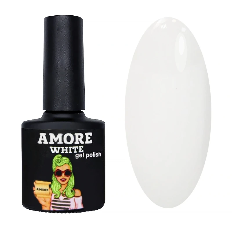 Гель-лак серия SQ  White, Amore, 8 мл A/SQ-White