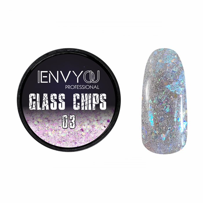 Декоративный гель для ногтей I Envy You Glass Chips 03, 6 г EY/GC03 - фото 524251