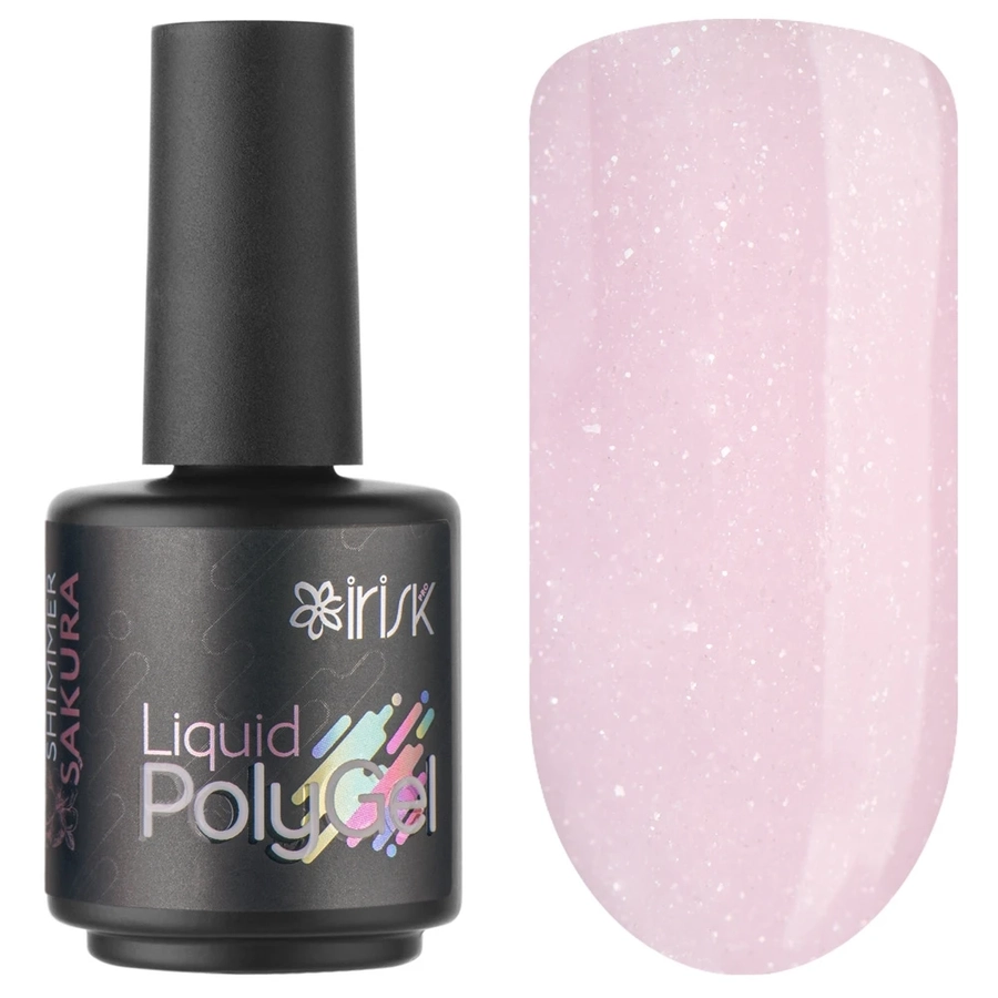 Жидкий полигель IRISK Liquid PolyGel 09 Shimmer Sakura, 18 мл М130-95-09
