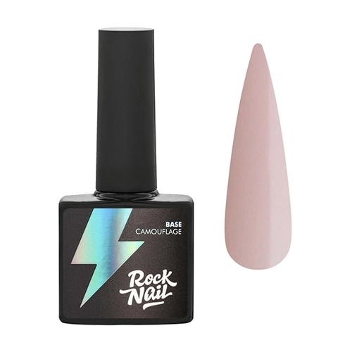 Камуфлирующая база для ногтей RockNail 82 Pink Chiffon, 10 мл RN/82