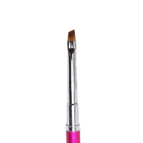 Кисть Gellaktik Pink для геля №4 косая GPBO-4