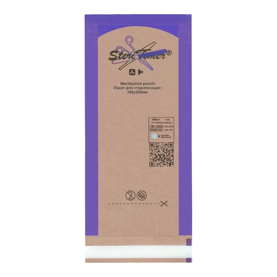 Крафт-пакет Soline Charms комбинированный 100х200 мм, 95-100 шт./уп., STERITIMER SL/kp-16